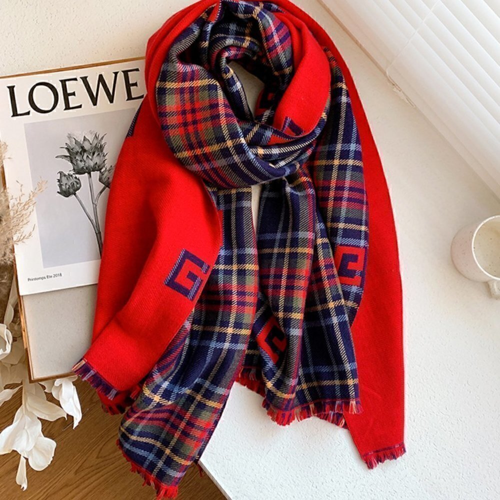 Reversible Winter Scarf/Cashmere - Picture 3 of 3